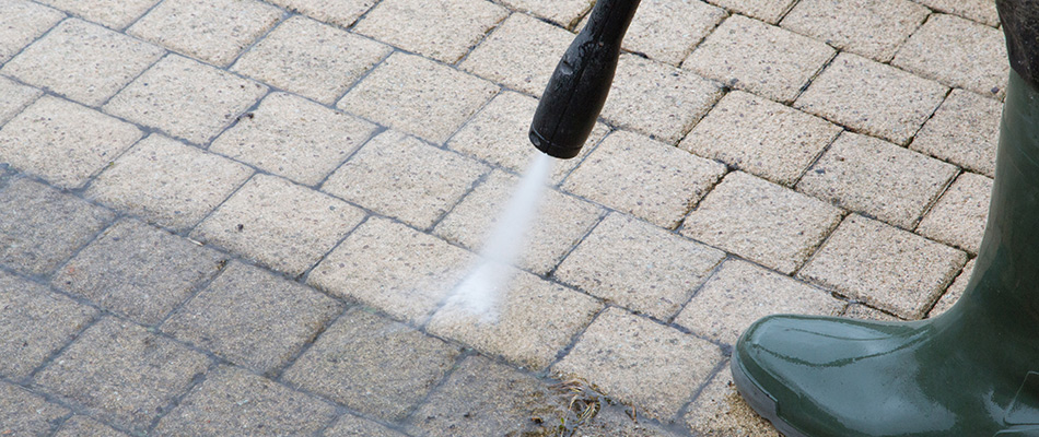 Professional pressure washing pavers in Bristol, IN.