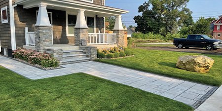 Vibrant and meticulously maintained lawn in Granger, IN.