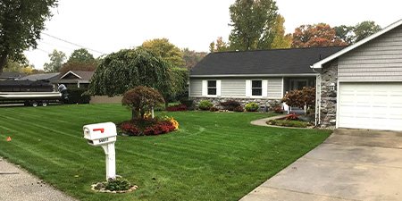 Online lawn analysis tool for instant pricing in Elkhart, IN.