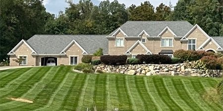 Expert residential outdoor maintenance with lush, manicured lawns in Elkhart, IN.