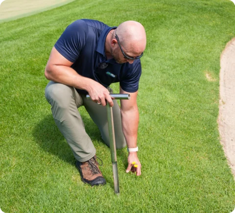 Core lawn aeration services in Elkhart, IN