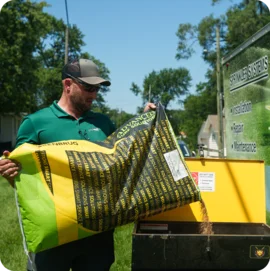 Professional lawn aeration service in Elkhart, IN